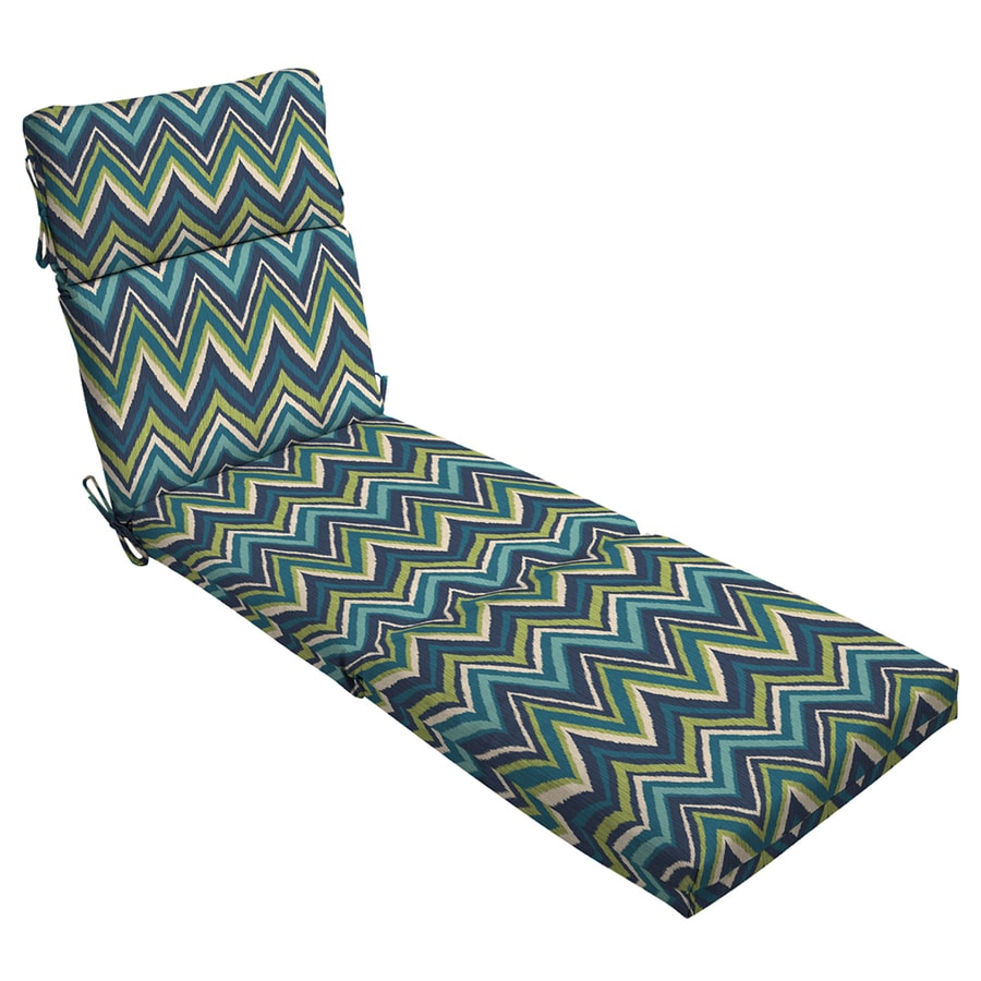 Arden Outdoor Flame Stitch Patio Chaise Lounge Cushion at