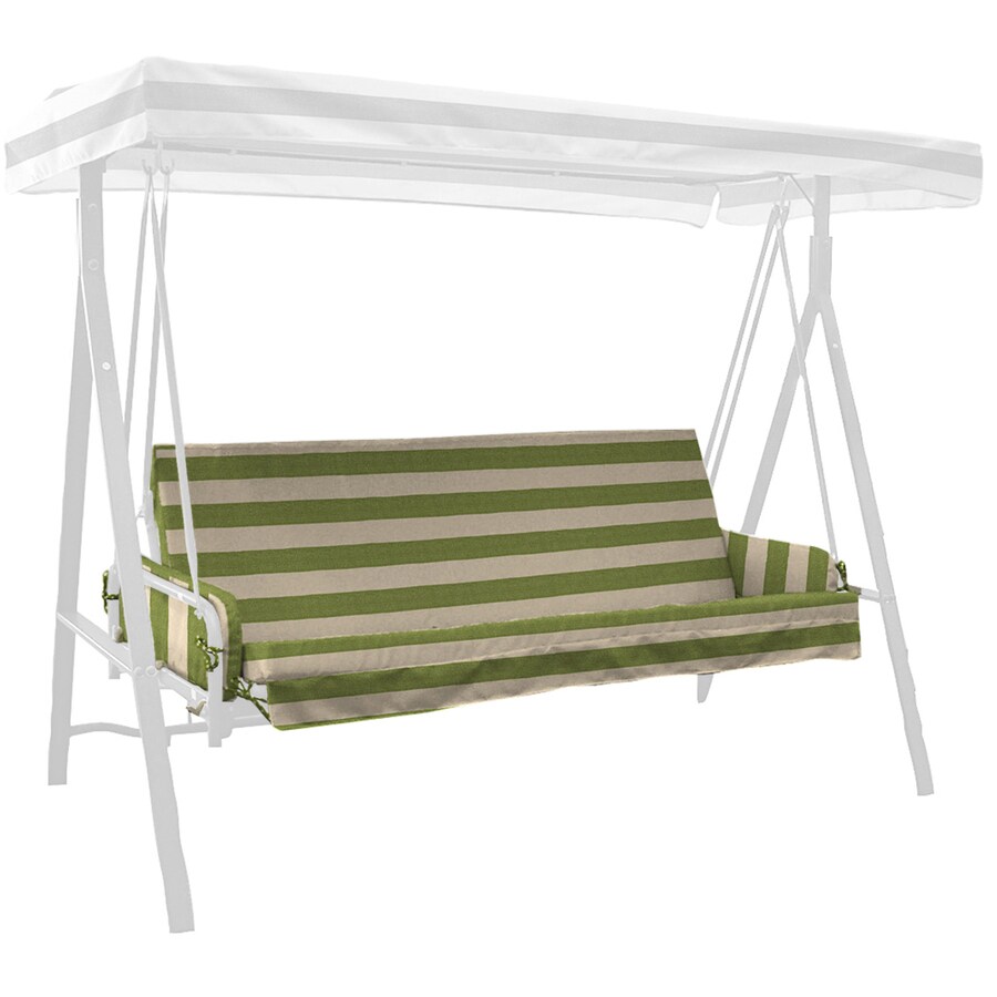 Garden Treasures Merrill Stripe Cushion for Porch Swing at