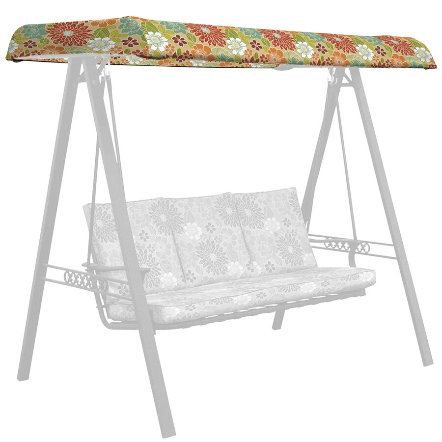 Floral Multi 3 Person Replacement Top For Porch Swing Or