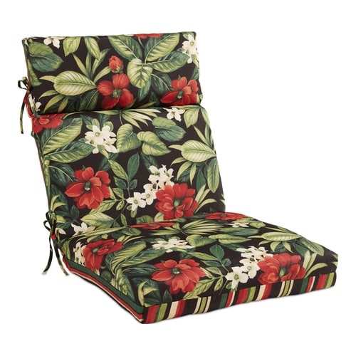 Garden Treasures 1Piece Sanibel Black Tropical Patio Chaise Lounge