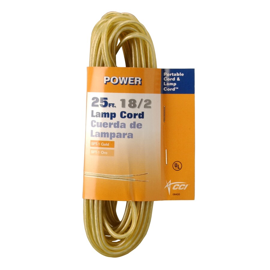 Coleman Cable 09420-BL-19 25-ft 18-AWG Stranded Lamp Wire (By-the-Roll)