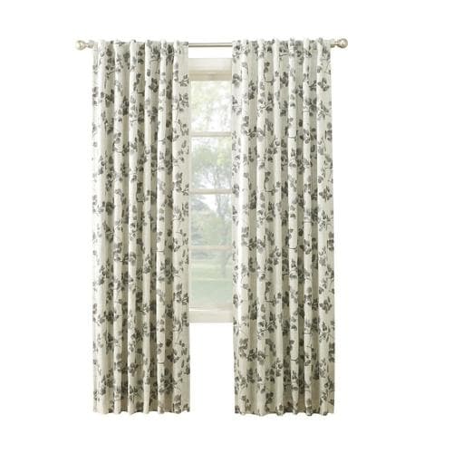 allen + roth 84-in Linen Polyester Room Darkening Thermal Lined Back