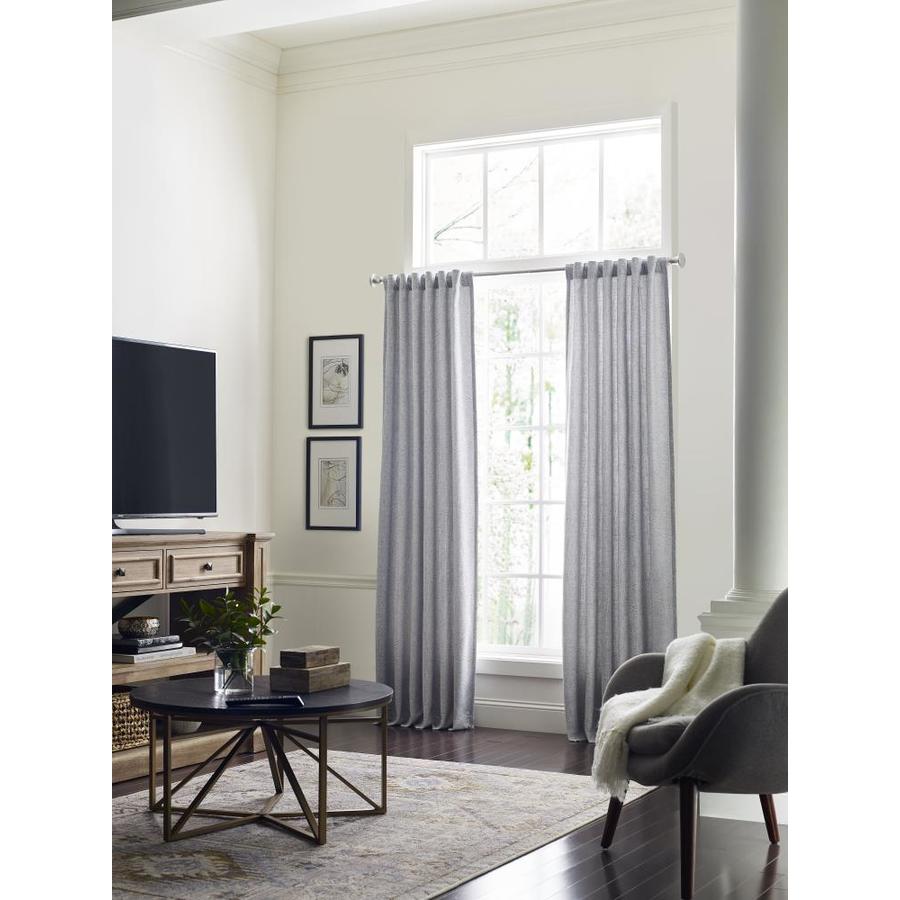 allen + roth 84-in Gray Linen Room Darkening Interlined Back Tab Single ...