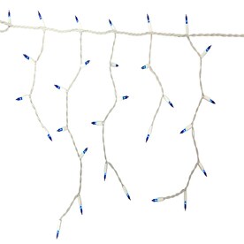 Holiday Living 300-Count Blue Mini Incandescent Plug-In Christmas Icicle Lights