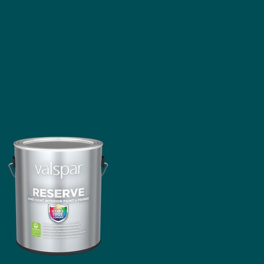 Valspar Reserve Flat Classic Teal 5011-8 Interior Paint (1-Gallon) in