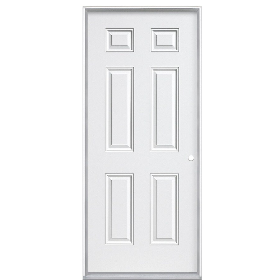 Reliabilt 32 W 6 Panel 90 Minute Steel Entry Door Unit Left Hand