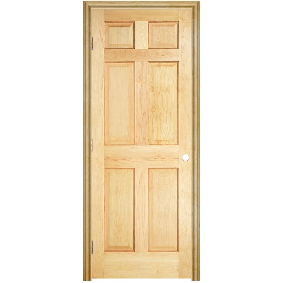 Reliabilt Prehung Solid Core 6 Panel Pine Interior Door