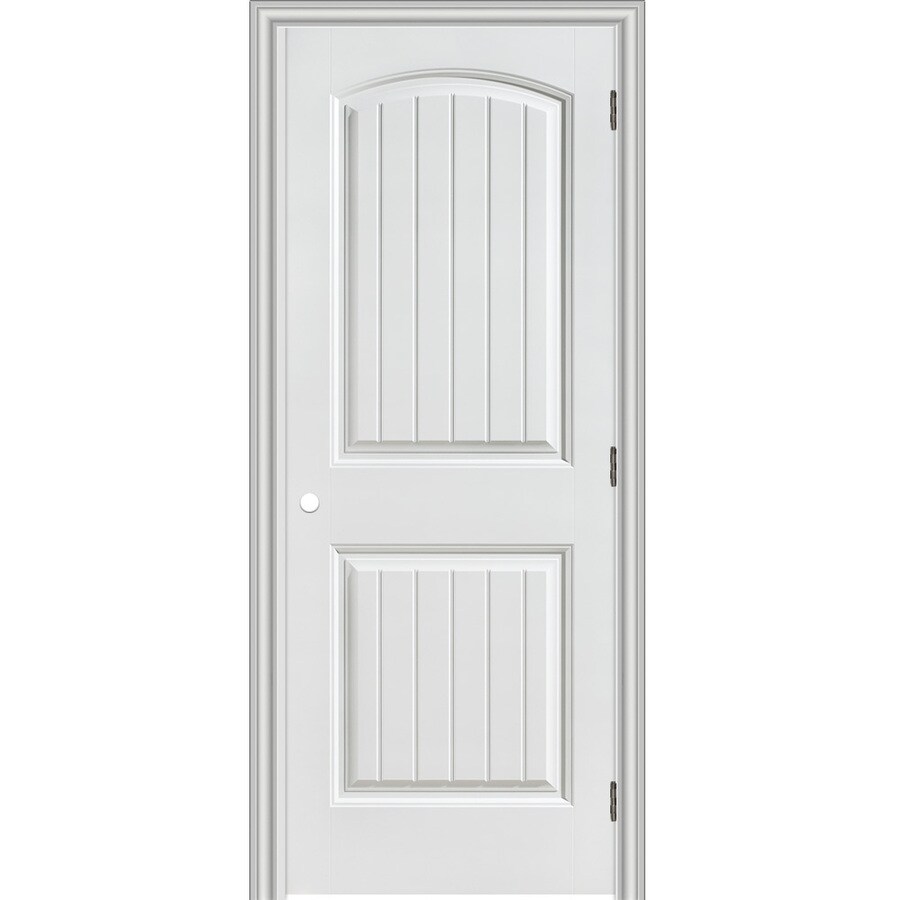 Reliabilt Clics 2 Panel Round Top Plank Single Prehung Interior Reliabilt Clics 2 Panel Round Top Plank Single Prehung Interior Door Common 24 In X 80 Actual 25 5 81