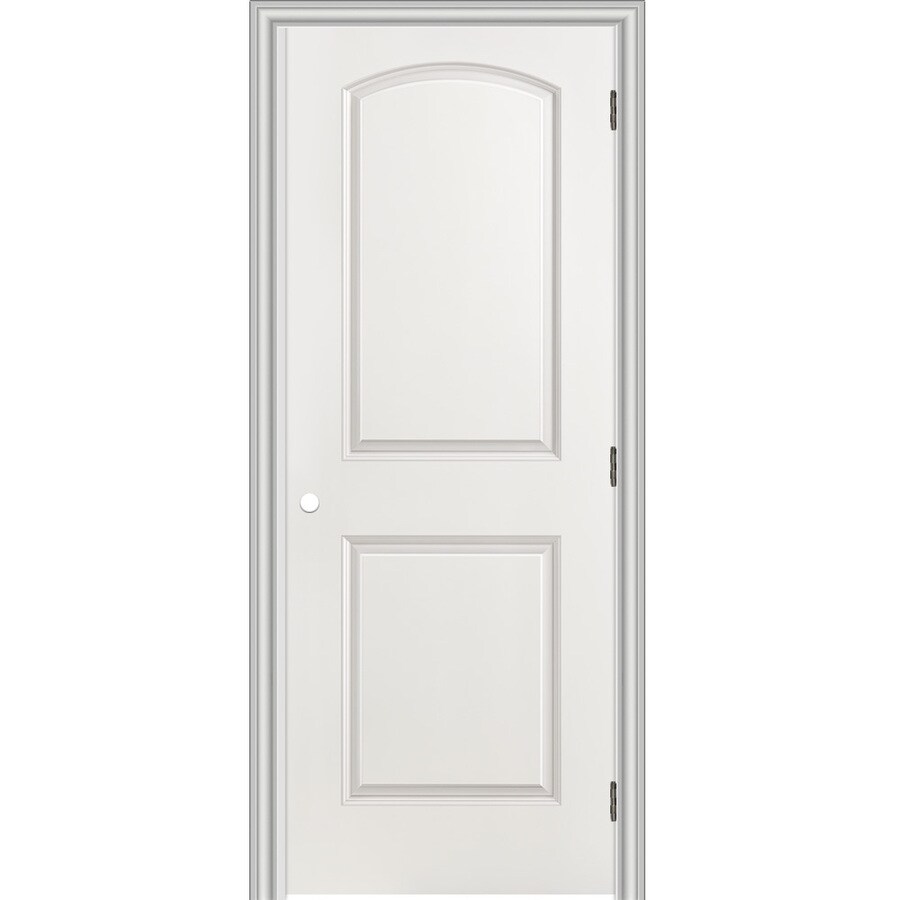 Classics 2 Panel Round Top Single Prehung Interior Door Common 32 In X 80 In Actual 33 5 In X 81 5 In
