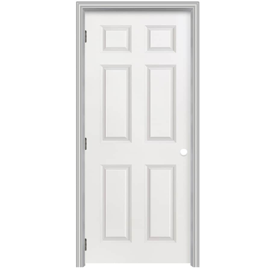 ReliaBilt 22" x 80" 6Panel Hollow Composite RightHand Interior Single Prehung Door at