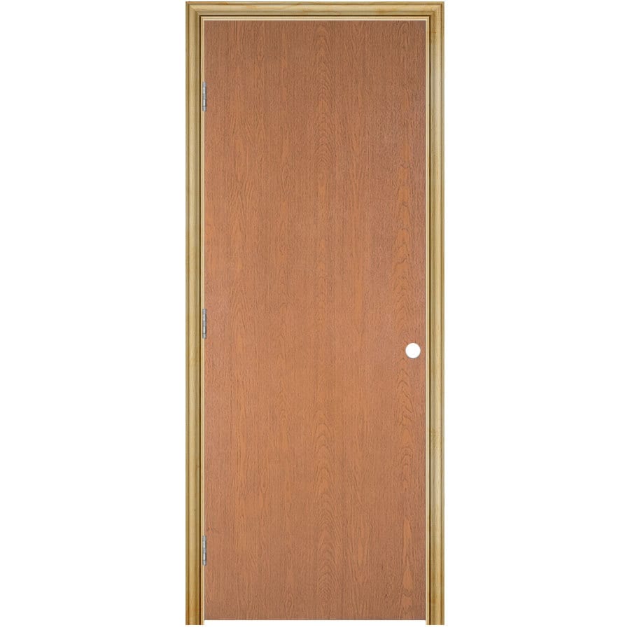 Pre Hung Doors Unfinished Hollow Core Veneer Lauan Pre Hung Door Common 28 In X 80 In Actual 29 5 In X 81 5 In