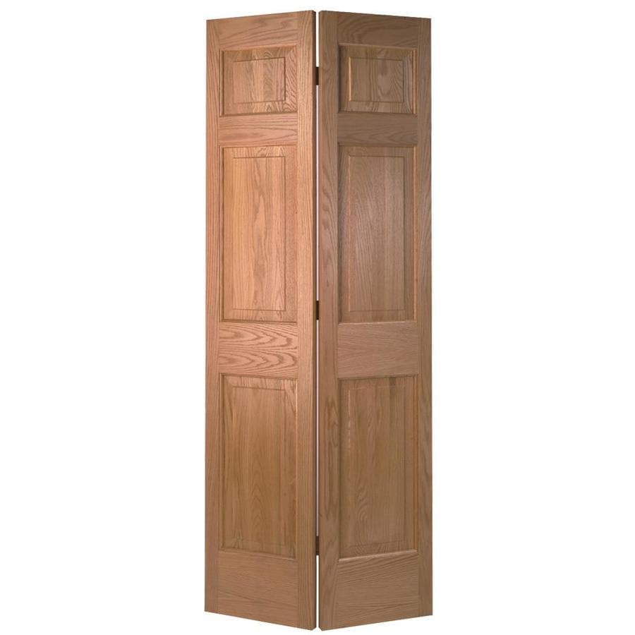 Solid Wood 6 Panel Bifold Doors - Bifold Wood Solid Interior Panel Door ...