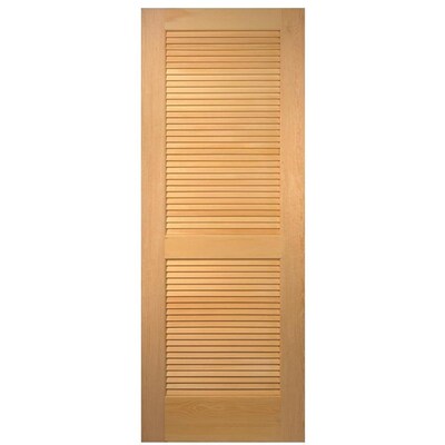 Masonite Traditional Unfinished Louver Solid Core Wood