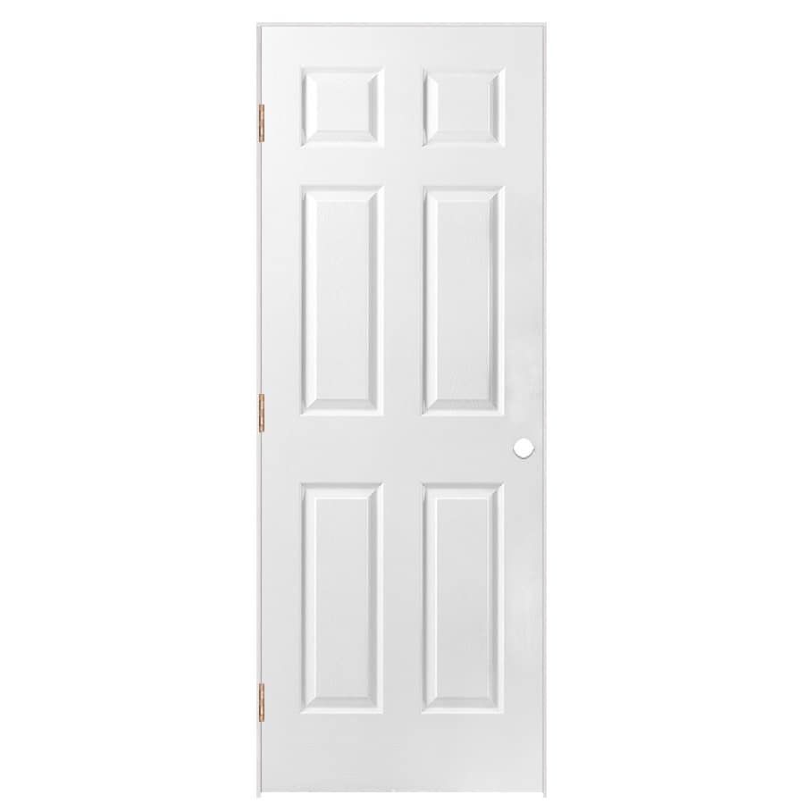 Shop Masonite Prehung Hollow Core 6-Panel Interior Door ...