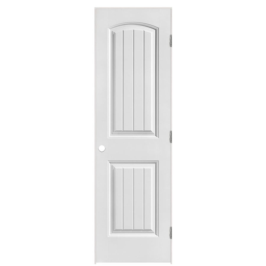 Masonite Prehung Hollow Core 2 Panel Round Top Plank Interior Door