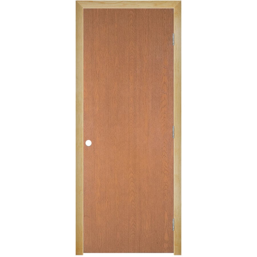 Masonite Traditional (Unfinished) Flush Hollow Core Veneer Hardwood Pre-Hung Door (Common: 28-in x 80-in; Actual: 29.5-in x 81.5-in)