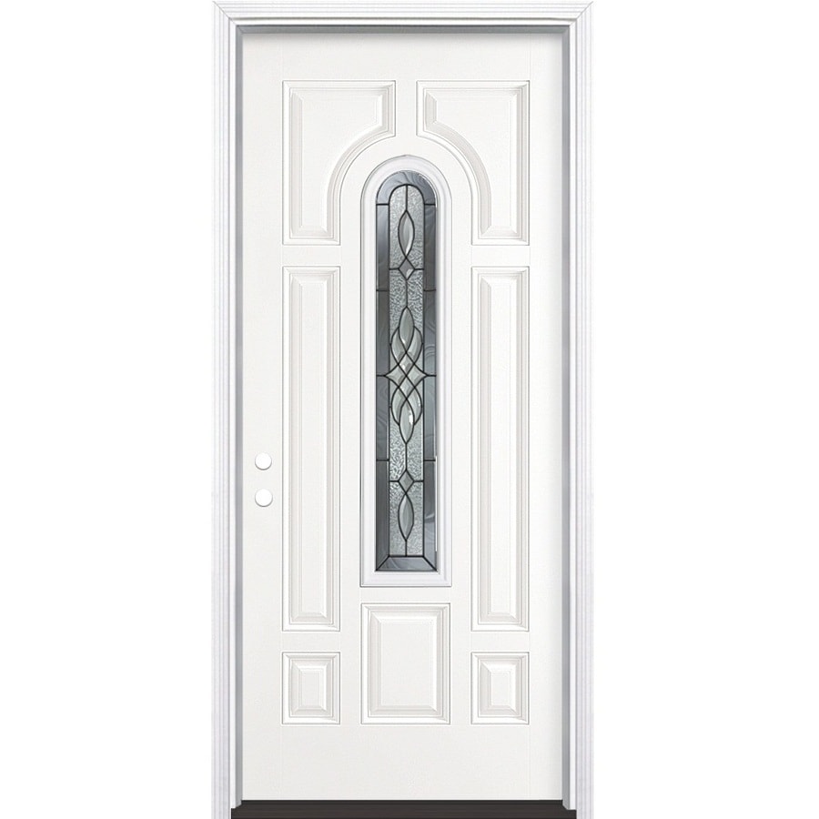 Masonite Hampton Center Arch Lite Decorative Glass Right Hand