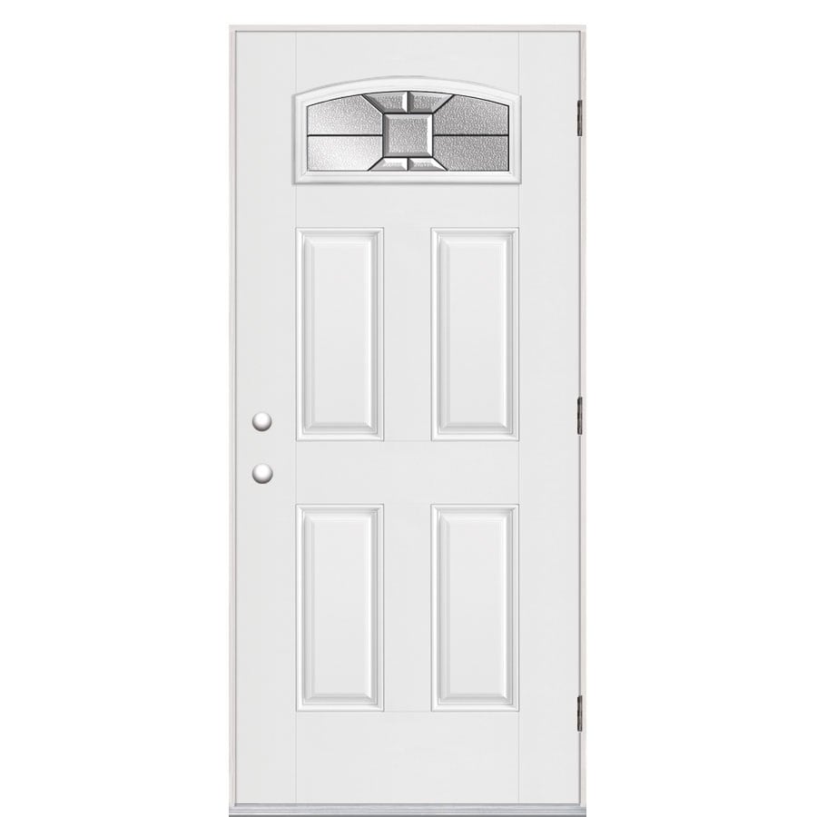 Masonite Hancock 4Panel Insulating Core Morelight LeftHand Outswing