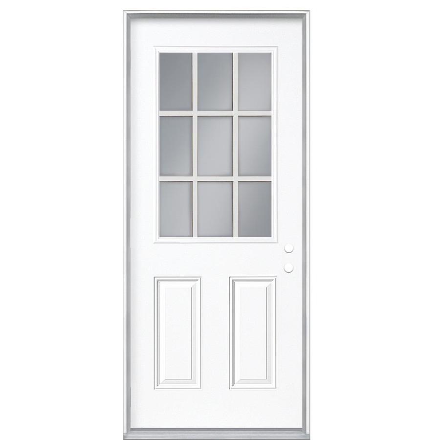 Masonite Half Lite External Grille Left Hand Inswing Primed Steel
