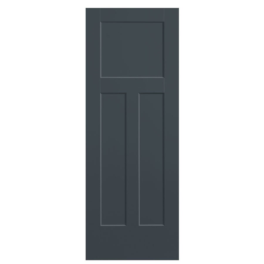 Masonite Winslow Slate 3 Panel Craftsman Hollow Core Molded