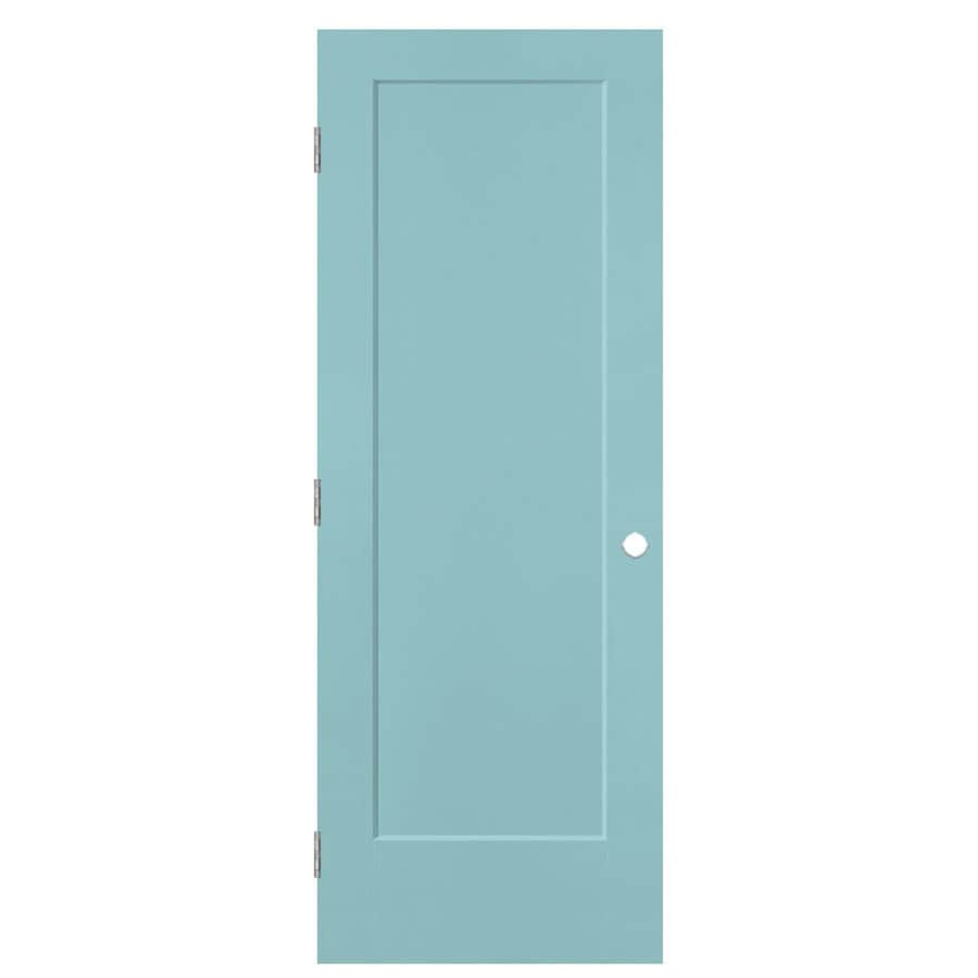 Masonite Lincoln Park Sea Mist 1-Panel Square Hollow Core Molded Composite Pre-Hung Door (Common: 30-in x 80-in; Actual: 31.5-in x 81.5-in)