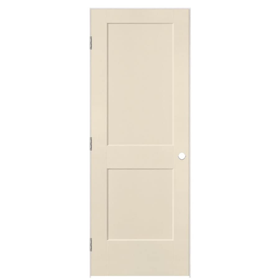Masonite Logan CreamNSugar Prehung Hollow Core 2Panel Square