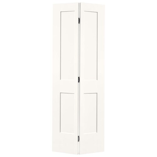 Masonite Logan Snow Storm 2 Panel Square Molded Composite Bifold