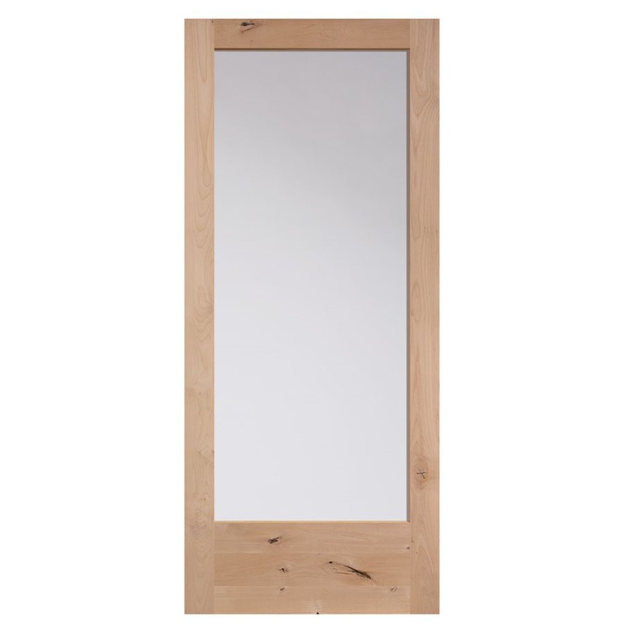 Masonite Unfinished Wood Knotty Alder Barn Door 36in X 84in