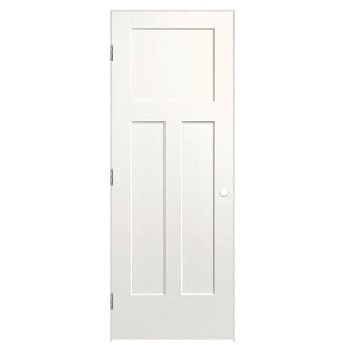 Masonite Winslow (Primed) 3Panel Craftsman Solid Core Molded Composite