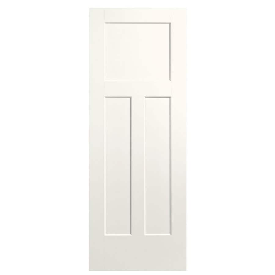 Masonite 856758 Winslow 24-in x 80-in 3-panel Craftsman Smooth Solid Core Molded Composite Slab Door