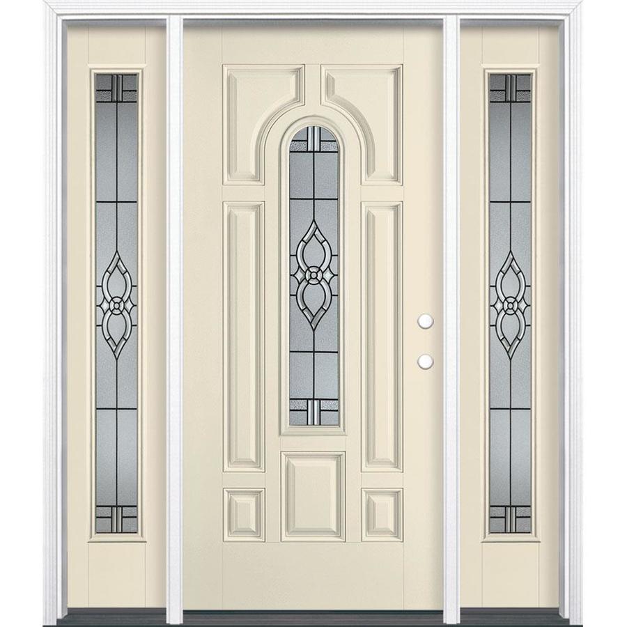 Masonite Calista Oval Lite Decorative Glass Left Hand Inswing