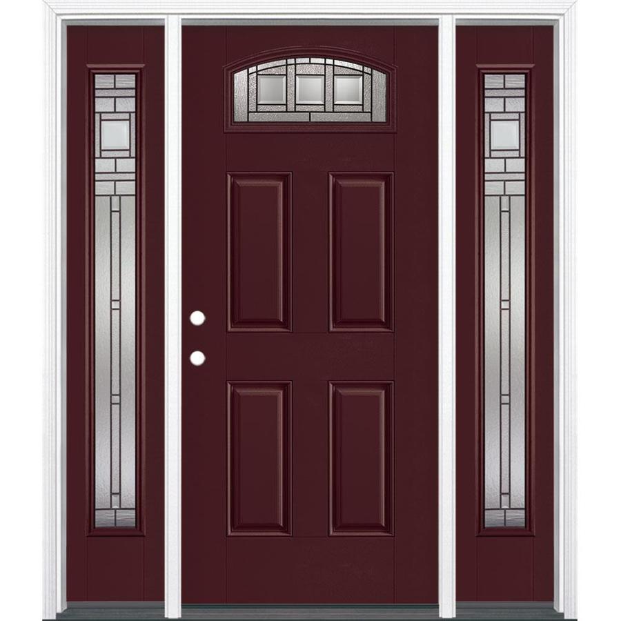 Masonite Craftsman 1 4 Lite Decorative Glass Right Hand Inswing