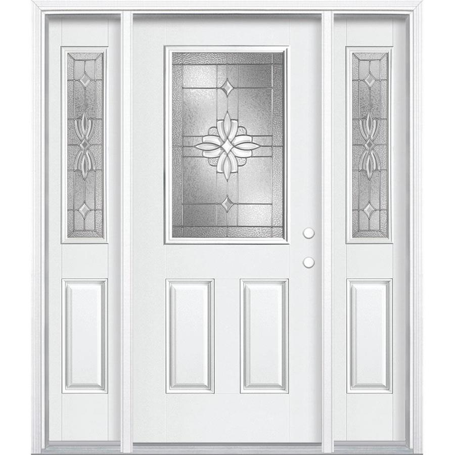 Masonite Laurel Half Lite Decorative Glass Left Hand Inswing