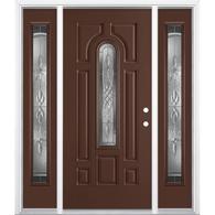 Steel entry doors with sidelights