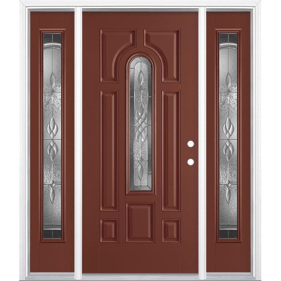 Masonite Hampton Center Arch Lite Decorative Glass LeftHand Inswing