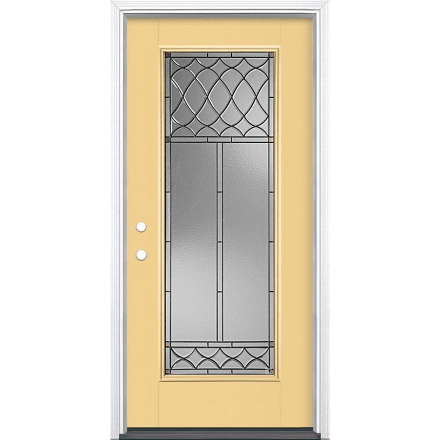 Masonite Sheldon Full Lite Decorative Glass Right Hand Inswing