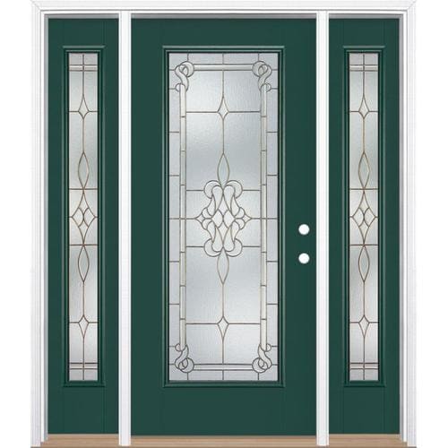 Masonite Stately Full Lite Decorative Glass Left Hand