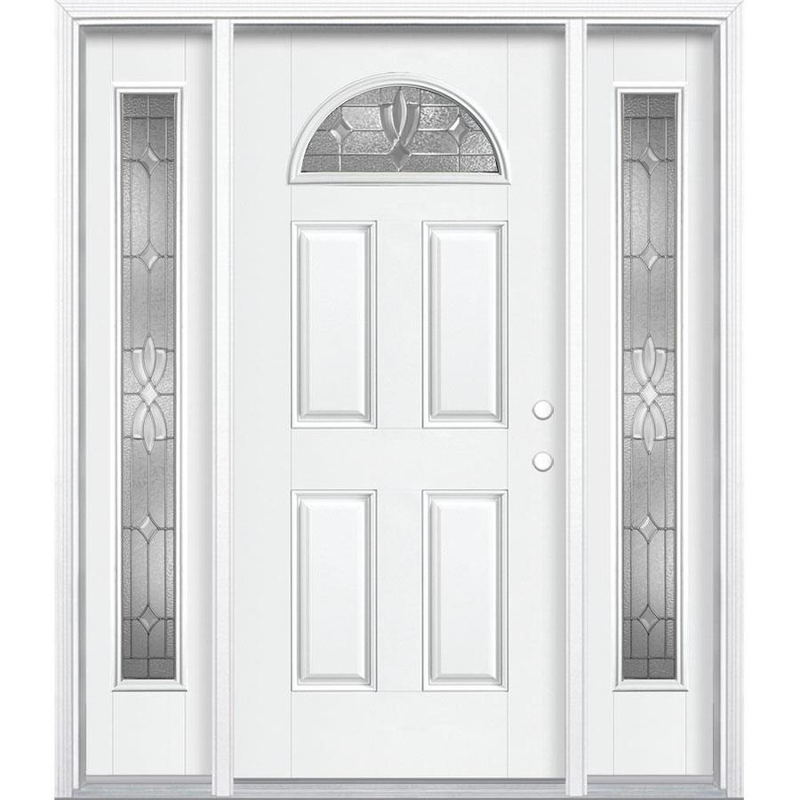 Masonite Laurel 1 4 Lite Decorative Glass Left Hand Inswing Arctic