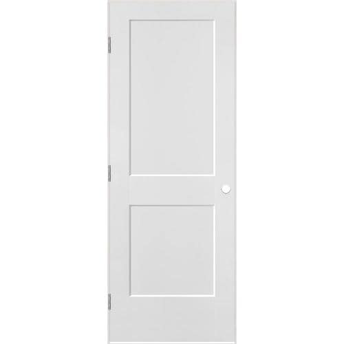 Masonite Logan 30in x 80in Primed White 2Panel Square Hollow Core