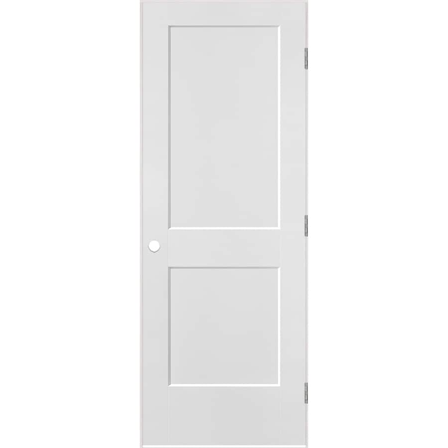 Masonite Heritage Primed White 2Panel Square Solid Core Molded