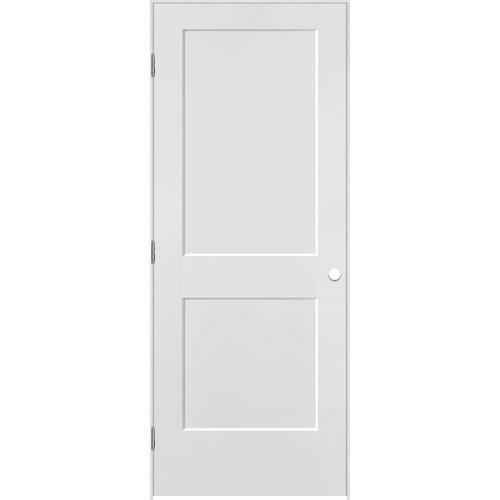 Masonite Logan Primed White 2Panel Square Solid Core Molded Composite PreHung Door 32