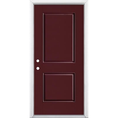 Masonite Right Hand Inswing Currant Painted Fibergl Masonite Right Hand Inswing Currant Painted Fibergl