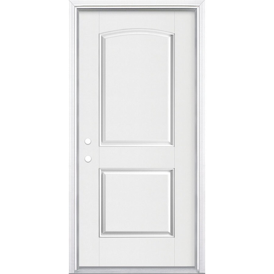 Masonite Right Hand Inswing Arctic White Painted Fiberglass