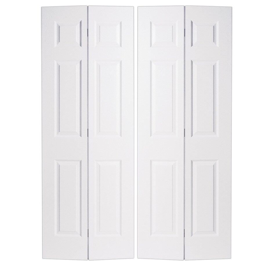 Masonite Bifold and Closet Doors 48in x 80in 6Panel Primed Molded