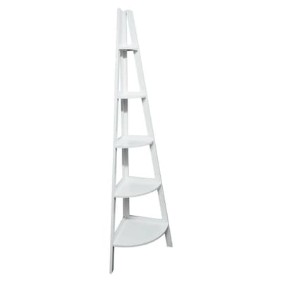 Casual Home Ladder White Wood 5 Shelf Ladder Bookcase At Lowes Com