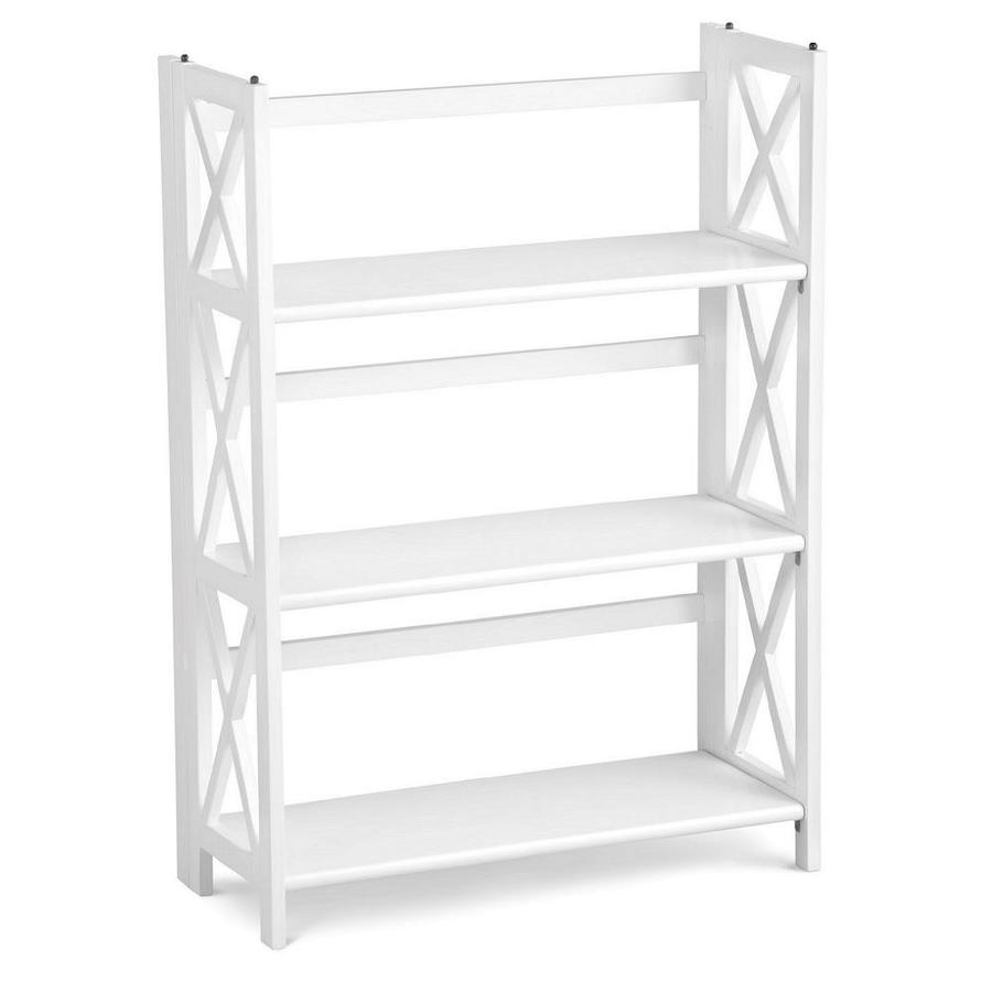 Casual Home Montego White Wood 3 Shelf Bookcase At Lowes Com