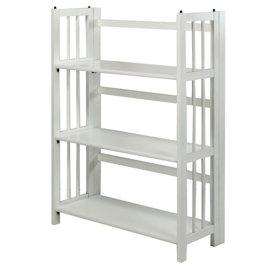 Casual Home Mission White Wood 3 Shelf Bookcase At Lowes Com