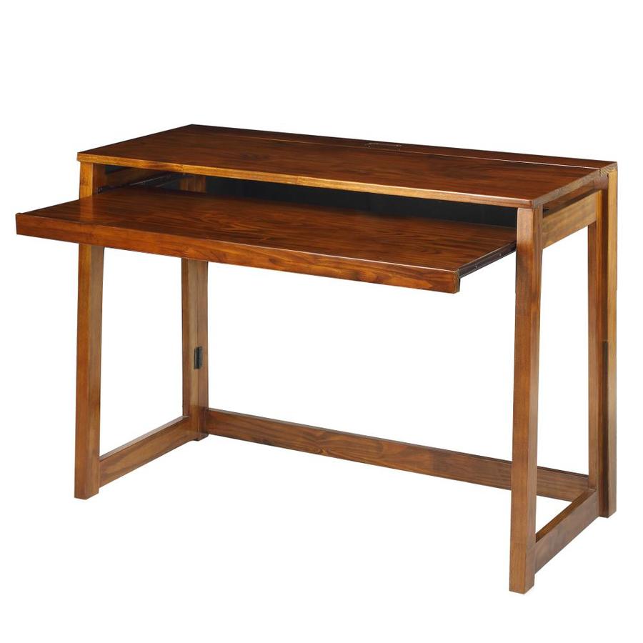 Casual Home Transitional Warm Brown Computer Desk At Lowes Com
