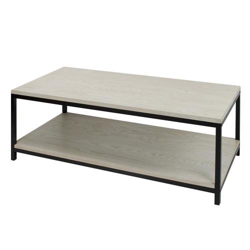 Casual Home Studio White Wash Wood Coffee Table in the Coffee Tables