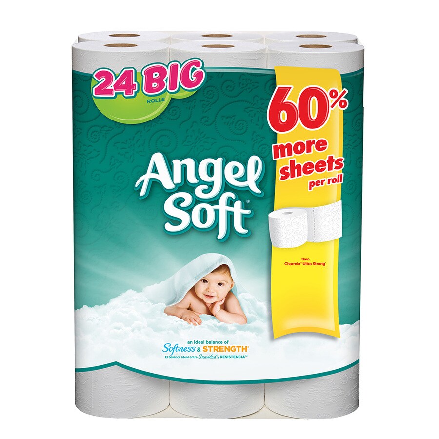 Shop Angel Soft 24-Pack Toilet Paper at Lowes.com
